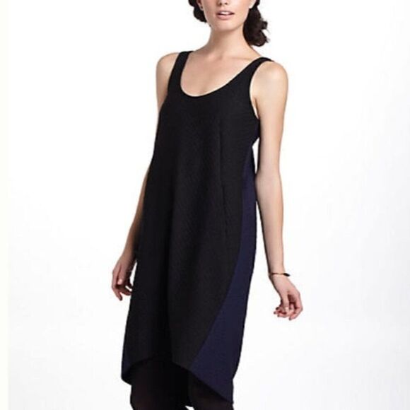Anthropologie Maeve Two Toned Sidelong Seared Dress - Picture 1 of 10